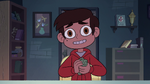 S2E3 Marco crumples up Garbage Island pamphlet