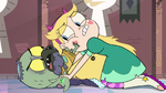 S3E7 King Ludo kicks at Star Butterfly's face