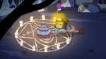 S2E27 Janna places cake in the middle of the circle