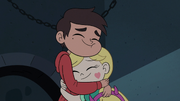 S3E7 Marco Diaz hugging Star back