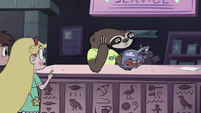 S2E18 Star Butterfly approaches customer service sloth