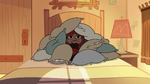 S2E26 Marco Diaz hiding under pile of pillows