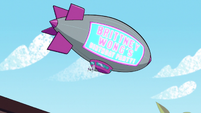 S1E10 Blimp advertising Brittney's party