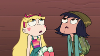 S2E16 Star and Janna look up at Miss Skullnick worried