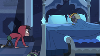 S3E6 Marco Diaz crawling up to Ludo's bed
