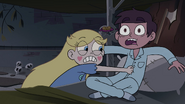 S4E1 Star punches Marco in the gut