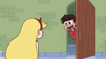 S1E9 Marco appears in Star's doorway