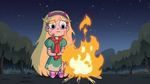 S3E1 Star Butterfly looking at the flames