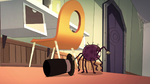 S2E22 Spider With a Top Hat limps out of his bedroom