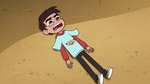 S2E13 Marco lying on the ground with T-shirt