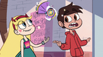 S1E3 Marco and Star walking in the hall