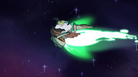 S4E14 Shooting star drags Ludo through space