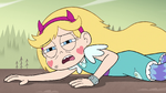 S4E33 Star Butterfly lying on the ground