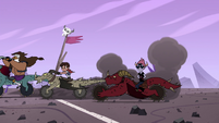 S4E22 All riders speed forward except Tom