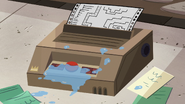 S3E12 Printer slowly printing out a map