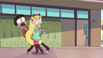 S1e1 marco hides behind star