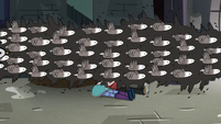 S3E20 Pigeons swarming past Star and friends
