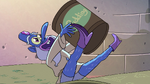 S2E28 Glossaryck holding a large tub of pudding