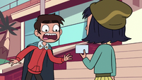 S3E13 Marco Diaz looking shocked at Janna