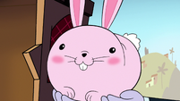 Tom holding his bunny to show to Star