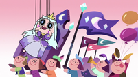 S2E40 Princess Moon puppet being worshipped