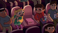 S2E14 Star, Marco, and donut box in theater