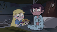 S4E1 Marco holding his pained stomach