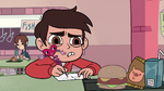 S2E26 Marco Diaz writing a note for Jackie