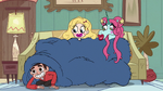 S2E24 Marco Diaz crawling out of the snuggly