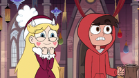 S3E25 Star Butterfly happy; Marco Diaz confused