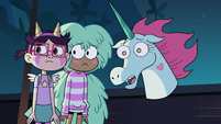 S2E41 Pony Head, Kelly, and StarFan13 looking sad