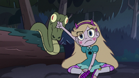 S3E5 Star Butterfly punches snake in the face