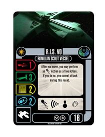 RIS Vo - Romulan Scout Vessel (Cost 16) | Star Trek: Attack Wing Wiki |  Fandom