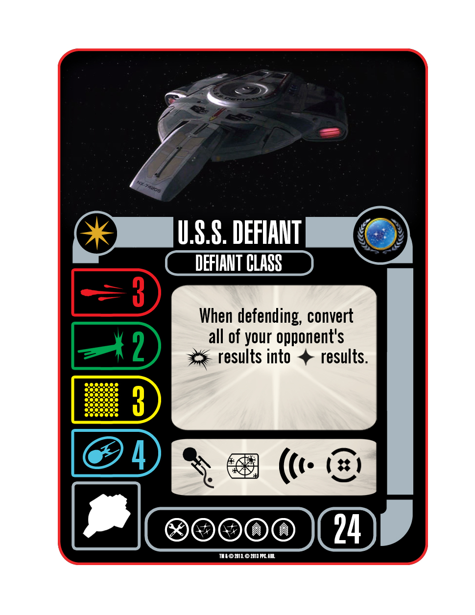 Uss Defiant Defiant Class Cost 24 Star Trek Attack Wing Wiki Uss Defiant Defiant Class Cost 24 Star Trek Attack Wing Wiki