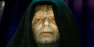 Darth Sidious during the early days of the Imperial era. He used his image to play on people's feelings, saying that the reason for his disfigured face was because of the Jedi.