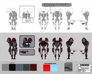 The Super Battle Droid Rocket Trooper's concept art.