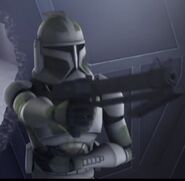 A trooper from Eeth Koth's clone battalion