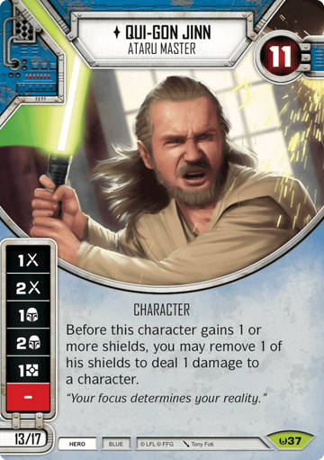 Qui-Gon Jinn (D) Card - Star Wars Trading Card Game