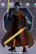 An older Jacenn Skywalker as a Jedi Knight.