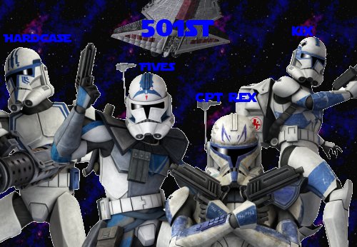 Clones of the 501st new arrivals