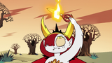 S2E31 Hekapoo burns the scissors in her flame