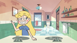 S2E39 Star Butterfly looking coy in the bathroom