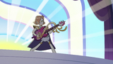 S2E40 Ruberiot playing an electric harp guitar