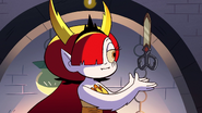 S2E31 Hekapoo finishes forging the new scissors