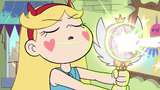 S2E30 Star Butterfly casting pink and green magic