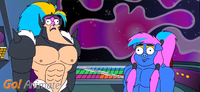 Killgar and Hogstrong appear in a crude GoAnimate format.