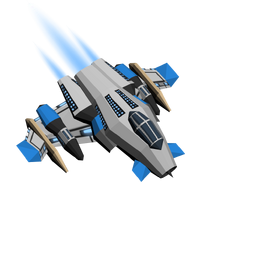 Side fighter & odyssey(blue team)-Starblast.io