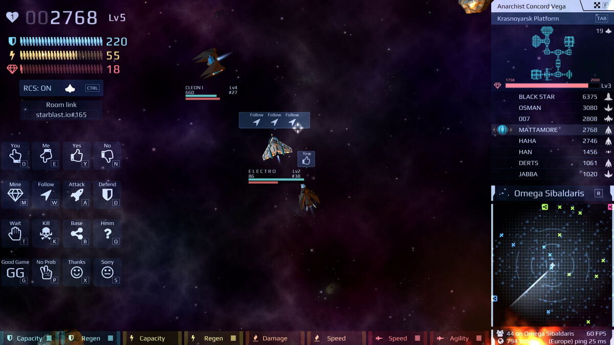 Starblast.io  Play Starblast io game for free on