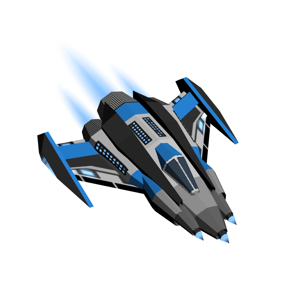 Side fighter & odyssey(blue team)-Starblast.io