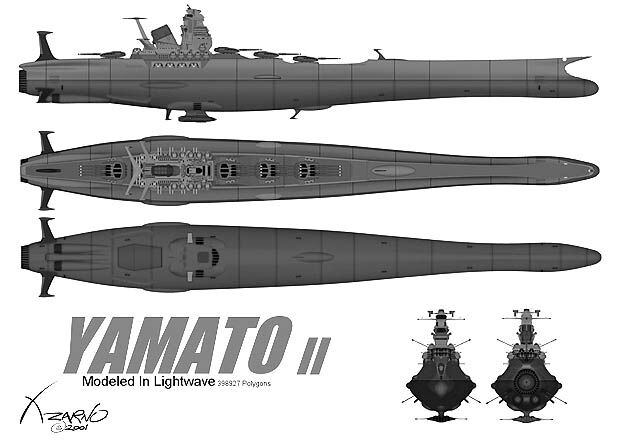 Space Battleship Yamato 2199 (Star Blazer) | 3D CAD Model Library | GrabCAD